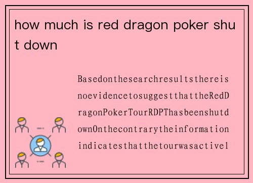 how much is red dragon poker shut down
